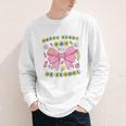 Friendship Bracelet Coquette Bow Back To School Girl Kids Youth Long Sleeve Tee Friendship Bracelet Coquette Bow Back To School Girl Kids Youth Long Sleeve Tee