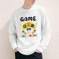 Game On 1st Grade Cute Video Gamer Back To School 2026 Kids Youth Long Sleeve Tee