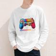 Game Over Back To School Gaming Controller Kids Gamer Premium Tri-Blend Youth Long Sleeve Tee