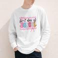 Girl First Day Of School Coquette Bow Pink Back To School Youth Long Sleeve Tee Girl First Day Of School Coquette Bow Pink Back To School Youth Long Sleeve Tee