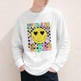 Girls 1st Grade Vibes Smile Face Back To School First Grade Youth Long Sleeve Tee Girls 1st Grade Vibes Smile Face Back To School First Grade Youth Long Sleeve Tee