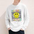 Girls Kindergarten Vibes Smile Face Back To School Kinder Youth Long Sleeve Tee Girls Kindergarten Vibes Smile Face Back To School Kinder Youth Long Sleeve Tee