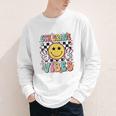 Groovy Sixth 6TH Grade Vibes Back To School First Day Kids Youth Long Sleeve Tee