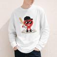 Heart Playing Baseball Valentine Baseball Youth Long Sleeve Tee