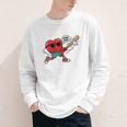 Heart Valentines Day Baseball Men Boys Kids Teens Youth Long Sleeve Tee
