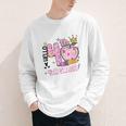 Hello Fourth 4th Grade Leopard Tie Dye Girl Back To School Youth Long Sleeve Tee
