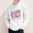 Hello Second 2nd Grade Leopard Tie Dye Girl Back To School Youth Long Sleeve Tee