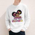 Little Miss Kindergarten Afro Puff Girl Back To School Youth Long Sleeve Tee