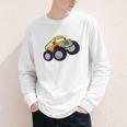 Monster Truck School Bus Yellow Back To School Kids Toddler Youth Long Sleeve Tee Monster Truck School Bus Yellow Back To School Kids Toddler Youth Long Sleeve Tee