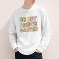 Oh Hey Kindergarten Cute Groovy Back To School Kindergarten Youth Long Sleeve Tee Oh Hey Kindergarten Cute Groovy Back To School Kindergarten Youth Long Sleeve Tee
