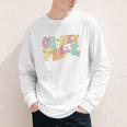 Oh Hey Pre-K Groovy Retro First Day Back To School Youth Long Sleeve Tee Oh Hey Pre-K Groovy Retro First Day Back To School Youth Long Sleeve Tee