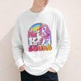 Pre-K Squad Flossing Unicorn Back To School Girls Premium Tri-Blend Youth Long Sleeve Tee