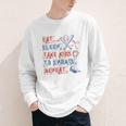 Retro Eat Sleep Take Kids To Sports Repeat Game Day Baseball Youth Long Sleeve Tee