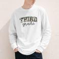 Retro Third Grade Old Camo Back To School Girl Boy 3rd Grade Youth Long Sleeve Tee