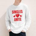 Singles Unite Valentines Day Humor For Singles Raglan Baseball Tee Youth Long Sleeve Tee
