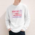 Striped Burnt Out Para Paraprofessional Back To School Youth Long Sleeve Tee