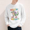 T Rex Rollin Into Kindergarten Back To School First Day Boys Youth Long Sleeve Tee T Rex Rollin Into Kindergarten Back To School First Day Boys Youth Long Sleeve Tee