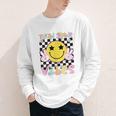 Third Grade Vibes Groovy Smile Face Back To School Girl Kid Youth Long Sleeve Tee Third Grade Vibes Groovy Smile Face Back To School Girl Kid Youth Long Sleeve Tee