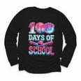 100 Days Of School Baseball Ice Cream Drip For Boys Kid Youth Long Sleeve Tee