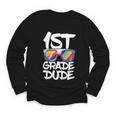 1st Grade Dude Shirt Back To School First Grade Boy Girl Youth Long Sleeve Tee