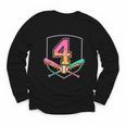 4th Birthday Baseball Bat Ice-Cream Drip 4yrs Old Boys Girls Youth Long Sleeve Tee 4th Birthday Baseball Bat Ice-Cream Drip 4yrs Old Boys Girls Youth Long Sleeve Tee
