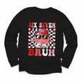 6 7 Bruh Six Seven Valentine Heart Baseball Youth Long Sleeve Tee