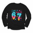 I Was 6 Now I'm 7 67 Birthday Baseball Drip 7 Year Old Youth Long Sleeve Tee I Was 6 Now I'm 7 67 Birthday Baseball Drip 7 Year Old Youth Long Sleeve Tee