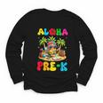 Aloha Pre-K Pineapple Hawaii Back To School Kids Girls Youth Long Sleeve Tee