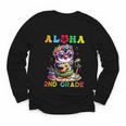 Aloha Second Grade Penguin Hawaii Back To School Kids Girl Youth Long Sleeve Tee