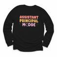 Assistant Principal Mode On Back To School Appreciation Youth Long Sleeve Tee Assistant Principal Mode On Back To School Appreciation Youth Long Sleeve Tee