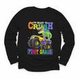 Back To School Boy Dinosaur I'm Ready To Crush First Grade Youth Long Sleeve Tee Back To School Boy Dinosaur I'm Ready To Crush First Grade Youth Long Sleeve Tee