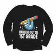 Back To School First Grade Sloth Hanging Out In 1st Grade Youth Long Sleeve Tee Back To School First Grade Sloth Hanging Out In 1st Grade Youth Long Sleeve Tee