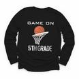 Back To School Game On 5th Grade Basketball Kids Youth Long Sleeve Tee Back To School Game On 5th Grade Basketball Kids Youth Long Sleeve Tee