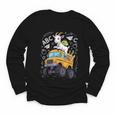 Back To School Goat School Bus 100 Days Of School Youth Long Sleeve Tee Back To School Goat School Bus 100 Days Of School Youth Long Sleeve Tee