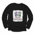 Back To School Hello 5th Grade Cute Messy Bun Tie Dye Girls Youth Long Sleeve Tee