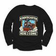 Back To School Kindergarten Here I Come Train Boys Girls Youth Long Sleeve Tee Back To School Kindergarten Here I Come Train Boys Girls Youth Long Sleeve Tee