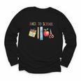 Back To School Shirt Apple Crayons Pencil Ruler Cute Graphic Youth Long Sleeve Tee Back To School Shirt Apple Crayons Pencil Ruler Cute Graphic Youth Long Sleeve Tee