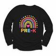Back To School Shirt Rainbow Happy First Day Of Pre-K Youth Long Sleeve Tee Back To School Shirt Rainbow Happy First Day Of Pre-K Youth Long Sleeve Tee