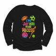 Back To School Sports Basketball Football Recess Youth Long Sleeve Tee Back To School Sports Basketball Football Recess Youth Long Sleeve Tee