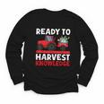 Back To School Tractor Farmer Boys First Day Of School Kids Youth Long Sleeve Tee Back To School Tractor Farmer Boys First Day Of School Kids Youth Long Sleeve Tee