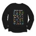 Back To School Types Of Dinosaurs Alphabet Identification Youth Long Sleeve Tee Back To School Types Of Dinosaurs Alphabet Identification Youth Long Sleeve Tee