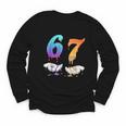 Baseball 67 Ice Cream Drip Six Seven Boys Meme Youth Long Sleeve Tee