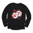 Baseball 67 Six Seven Gen Alpha Meme Valentine's Day Youth Long Sleeve Tee