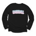 Baseball Bubble Letter Youth Long Sleeve Tee