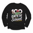 Baseball Dinosaur 100 Days Of School Kids Theme Youth Long Sleeve Tee