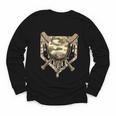 Baseball Drip For Boys Ice Cream Dripping Boys Baseball Camo Youth Long Sleeve Tee