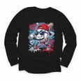 Baseball Drip Icecream Heart Valentine Day Boys Kids Red Youth Long Sleeve Tee
