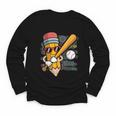 Baseball Player Pencil Back To School Cute Sport Students Youth Long Sleeve Tee Baseball Player Pencil Back To School Cute Sport Students Youth Long Sleeve Tee