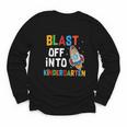 Blast Off Into Kindergarten Back To School Rocket Youth Long Sleeve Tee