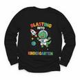 Blasting Into Kindergarten Dinosaur Astronaut Back To School Youth Long Sleeve Tee Blasting Into Kindergarten Dinosaur Astronaut Back To School Youth Long Sleeve Tee